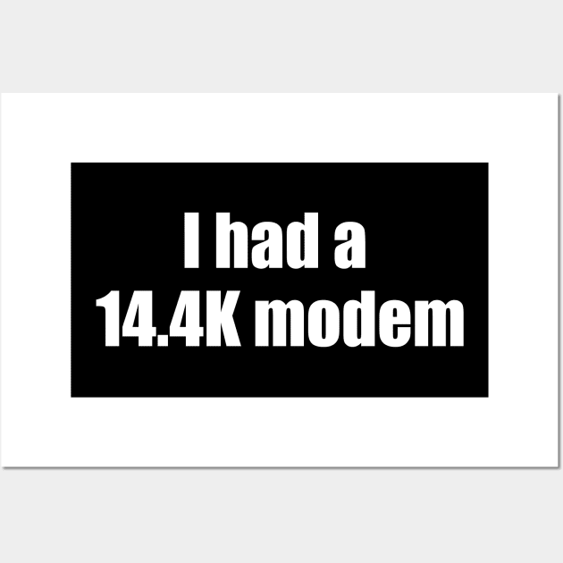 14.4k Modem Wall Art by dopenostalgia